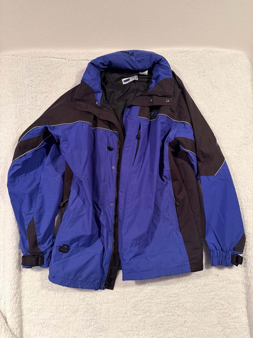 Fila Jacket Size L Blue Black Ski Winter Coat